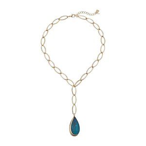 Robert Lee Morris Soho Link Lariat Pendant Necklace, 18